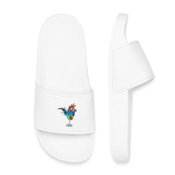 Oiseau, Perroquet, Animal, Amoureux Des Oiseaux, Animaux De Zoo - Claquettes enfant - blanc - Devant