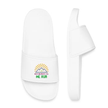 Trail Runners - Quand la montagne vous appelle - We Run - Claquettes enfant - blanc - Devant