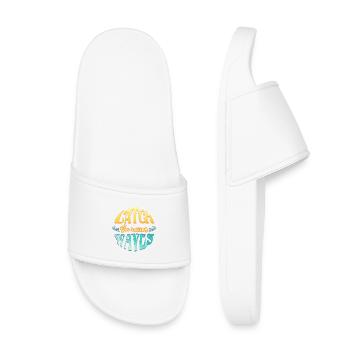 Surfing and CatchTheWaves - Kids’ Pool Sliders - white - Front
