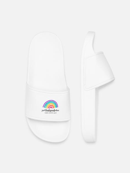 JustFeelgoodVibes Signature - Kids’ Pool Sliders - white