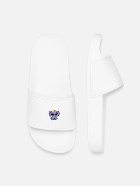 Sunglasses on an Elephant: The Coolest Safari Style - Kids’ Pool Sliders - white
