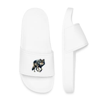 Loup - Claquettes enfant - blanc - Devant