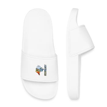 Watercolor Map Montenegro - Kids’ Pool Sliders - white - Front