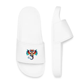 Dragon - Claquettes enfant - blanc - Devant