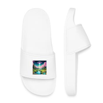 UFO - Kinder Badelatschen - Weiß - Vorne