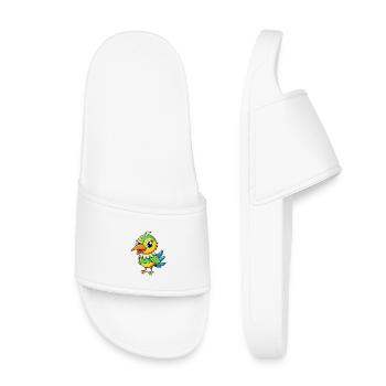 Bee Eater Cute Cartoon Character Kawaii Clipart - Kids’ Pool Sliders - white - Front