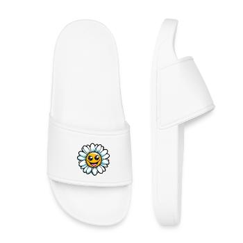 Gänseblümchen - Kinder Badelatschen - Weiß - Vorne