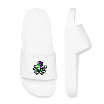 Pieuvre - Claquettes enfant - blanc - Devant