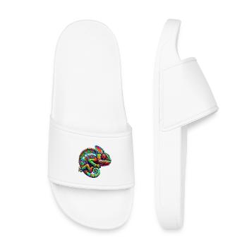 Chameleon - Kids’ Pool Sliders - white - Front