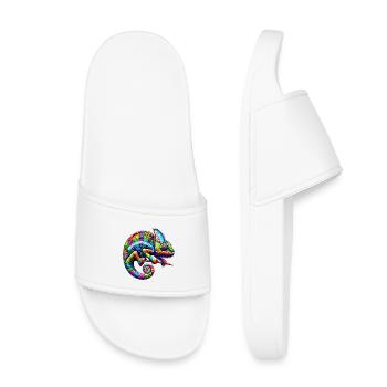 Chameleon - Kids’ Pool Sliders - white - Front