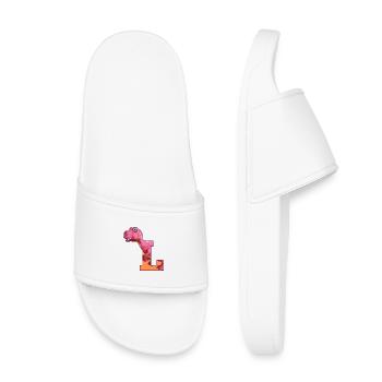 L - DINOSAUR, customizable - Kids’ Pool Sliders - white - Front