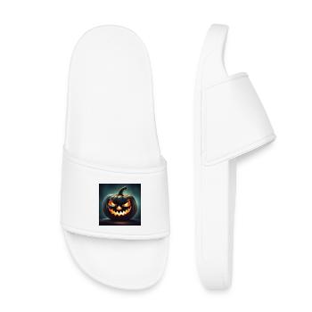 Halloween, Pumpkin, Monster - Kids’ Pool Sliders - white - Front