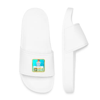 J’AI FROID - POULET D’HIVER VOLAILLE - Claquettes enfant - blanc - Devant