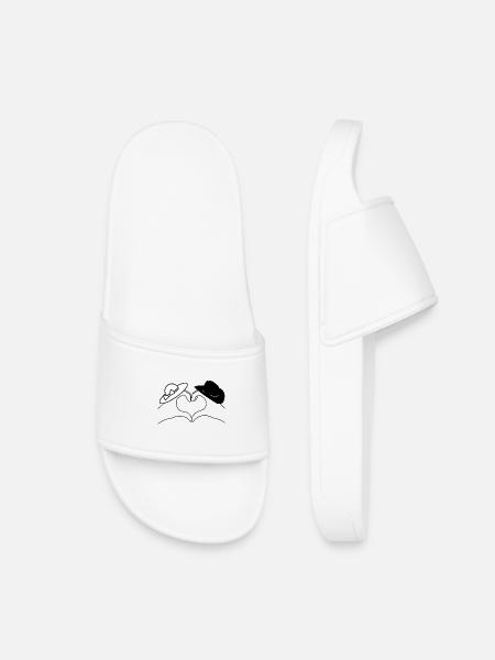 Chapeau Soleil Nœud Minimaliste - Claquettes enfant - blanc