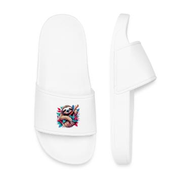 Sloth - Kids’ Pool Sliders - white - Front