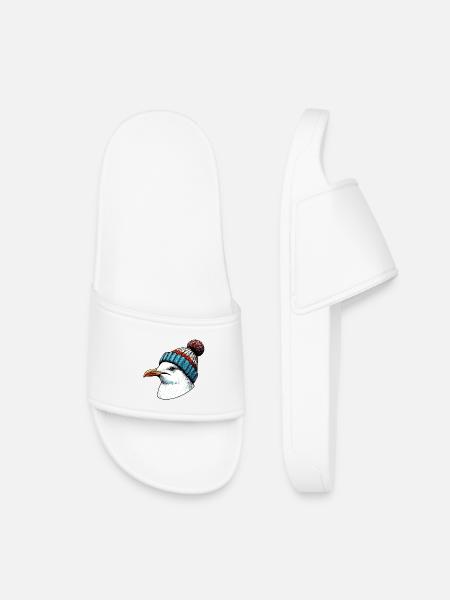 Möwe - Kinder Badelatschen - Weiß
