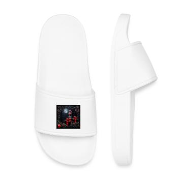 Mignon lutin de Noël gothique. - Claquettes enfant - blanc - Devant