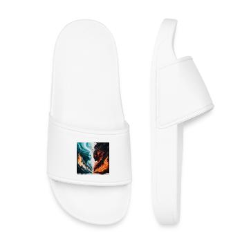 Dual Fire and Water Spirit - Kids’ Pool Sliders - white - Front