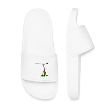 SKI LIFT KIDS SKIING DINOSAUR - Kids’ Pool Sliders - white - Front