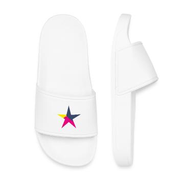 ETOILE. ETOILES. NOËL. CHRISTMAS. JOUR DE L'AN - Claquettes enfant - blanc - Devant