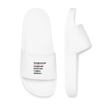 Les originaux innovent. Les copies imitent. [Noir] - Claquettes enfant - blanc - Devant