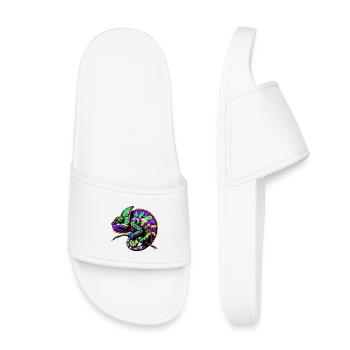 Chameleon - Kids’ Pool Sliders - white - Front