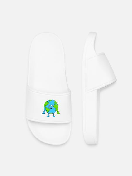 Terre Mélancolique Illustration - Claquettes enfant - blanc