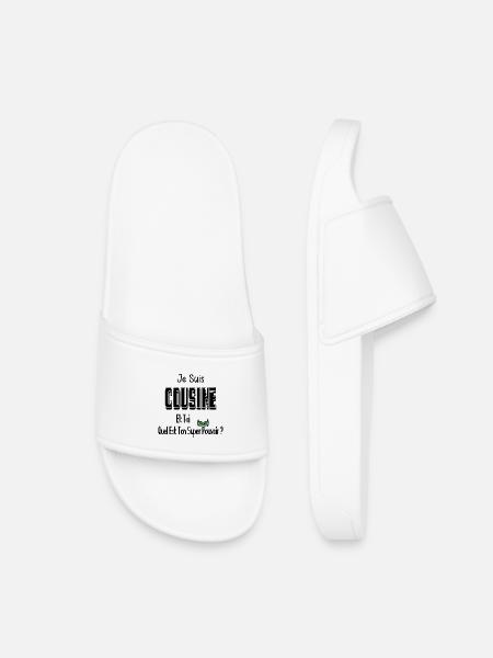 Je Suis Cousine Et Toi Quel Est Ton Super Pouvoir - Claquettes enfant - blanc
