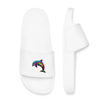 Dauphin - Claquettes enfant - blanc - Devant