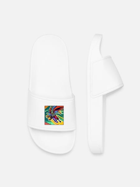 Super-héros - Claquettes enfant - blanc