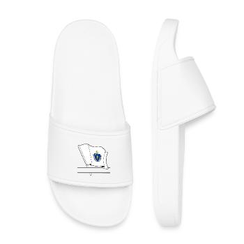 Bannière de texte Flag Massachusetts - Claquettes enfant - blanc - Devant