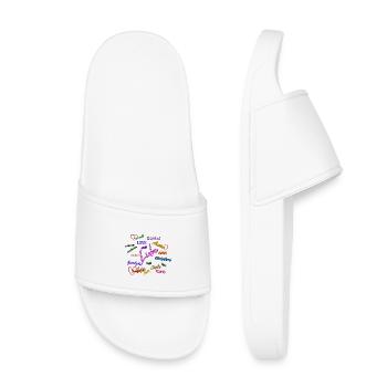 Love - Kids’ Pool Sliders - white - Front