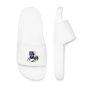 Cheval - Claquettes enfant - blanc - Devant