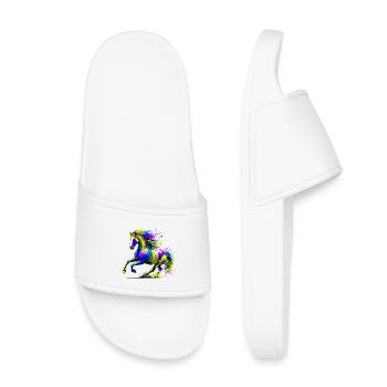 Cheval - Claquettes enfant - blanc - Devant