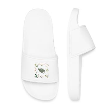 Cerf aux feuilles d’automne - Claquettes enfant - blanc - Devant