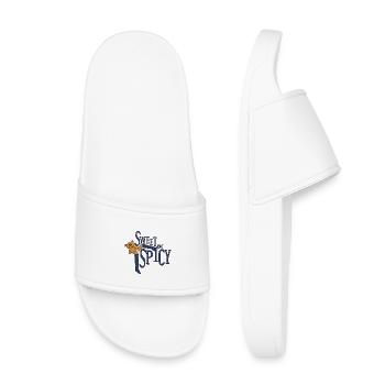 Sucré mais épicé - Claquettes enfant - blanc - Devant