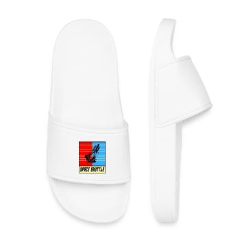 Vaisseau spatial Vintage Design - Claquettes enfant - blanc - Devant