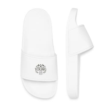Symbole viking avec haches et Vegvisir - Claquettes enfant - blanc - Devant