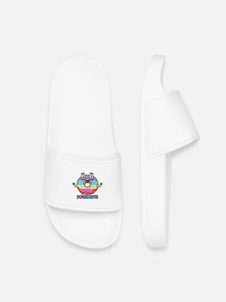Crazy Donut - Kids’ Pool Sliders - white