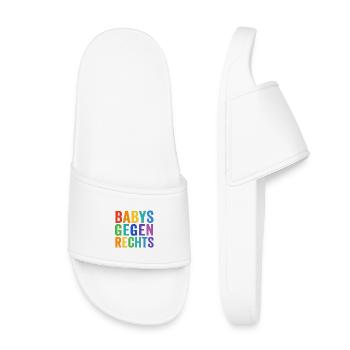 Un engagement coloré en faveur de la diversité - Claquettes enfant - blanc - Devant
