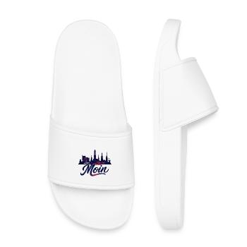 Hamburg Moin City Silhouette Galactic Gift - Kids’ Pool Sliders - white - Front