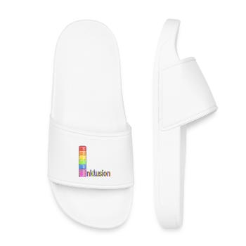 INKLUSION VIELFALT REGENBOGEN REISEKOFFER - Kinder Badelatschen - Weiß - Vorne
