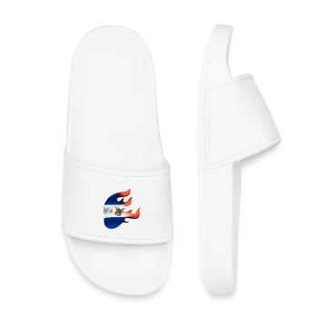 Flag of El Salvador - The Savior - Ninja - Kids’ Pool Sliders - white - Front