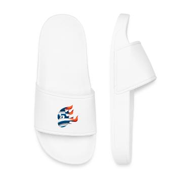 Drapeau de la Grèce - Grèce - Ninja - Claquettes enfant - blanc - Devant