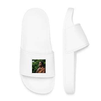 Afroetnic Portrait mit traditionellem Schmuck - Kinder Badelatschen - Weiß - Vorne
