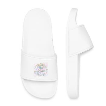 Diet & Exercise, who knew gym motivation humor - Kids’ Pool Sliders - white - Front