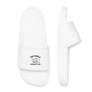 Nap Goals - Kids’ Pool Sliders - white - Front