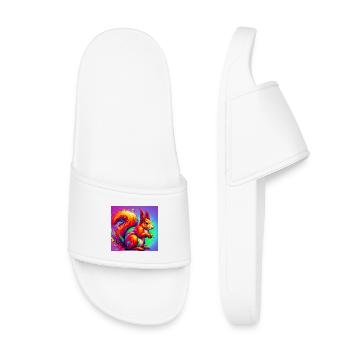 écureuil - Claquettes enfant - blanc - Devant
