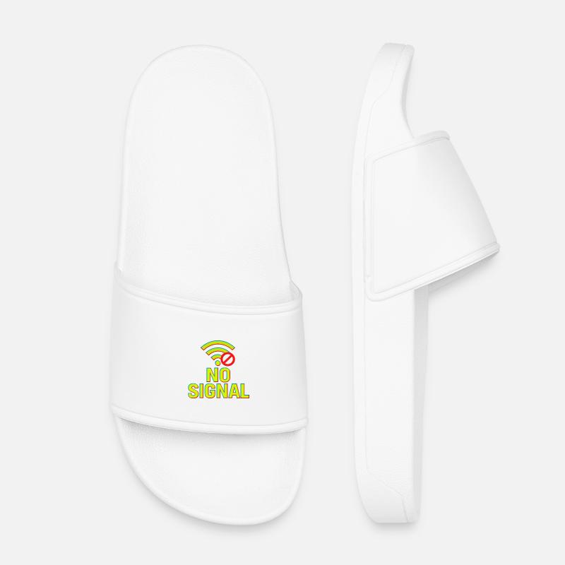Glitch Tech Design - Kinder Badelatschen - Weiß