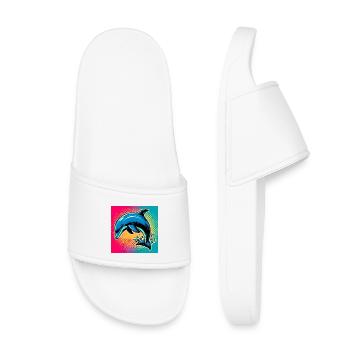dauphin - Claquettes enfant - blanc - Devant